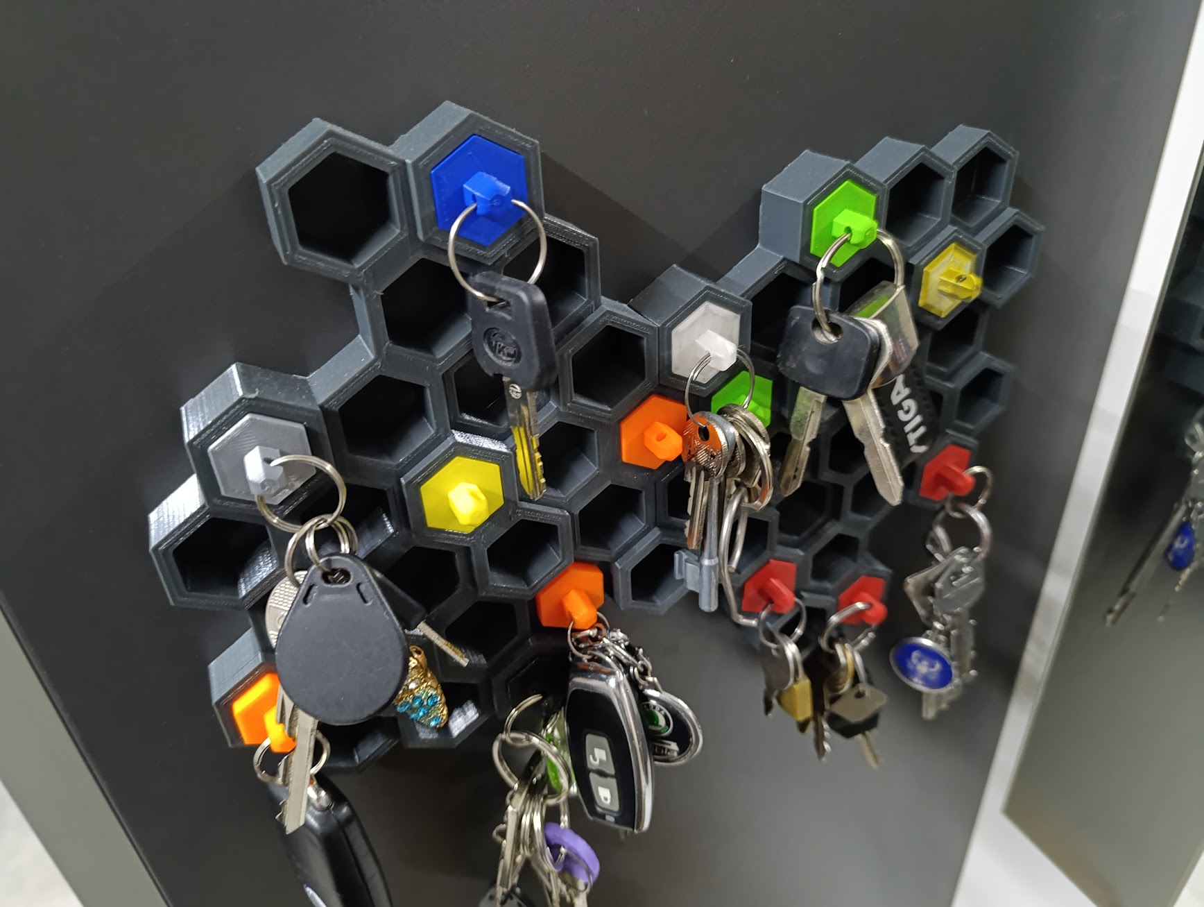 Miniatura 2 do modelo 3D Modular Wall Key Holder