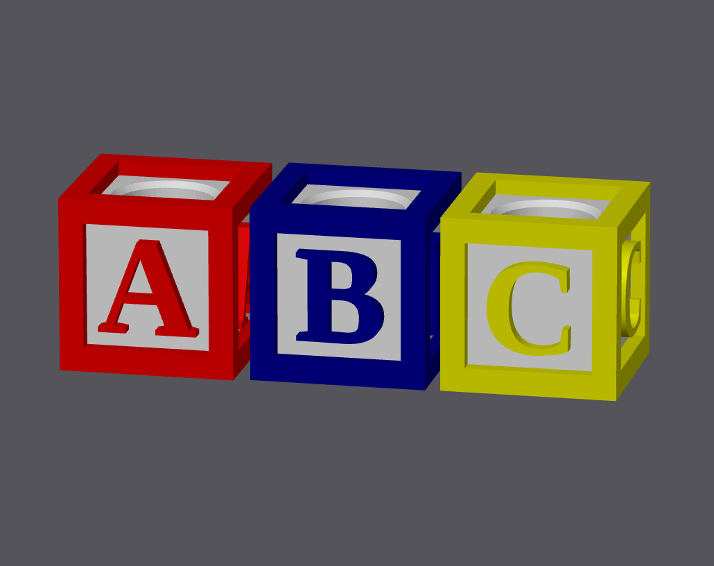 Toy Blocks (Multicolored)