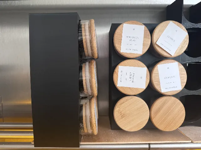 tilted 60mm spice jar holder