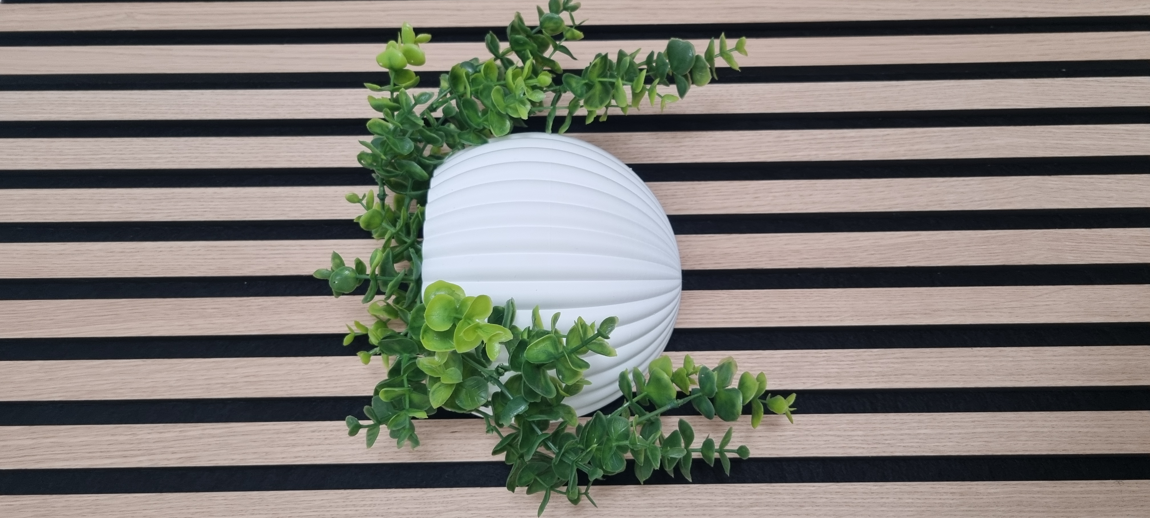Ribbed Harmony – Die universelle Akustik-Wandvase