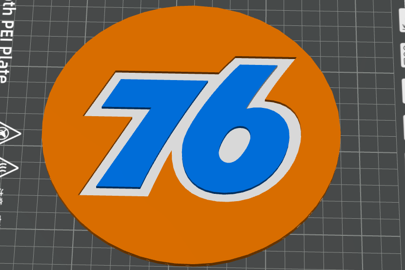 76 oil logo for office \ workshop