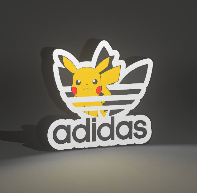 Pikachu Adidas Lightbox