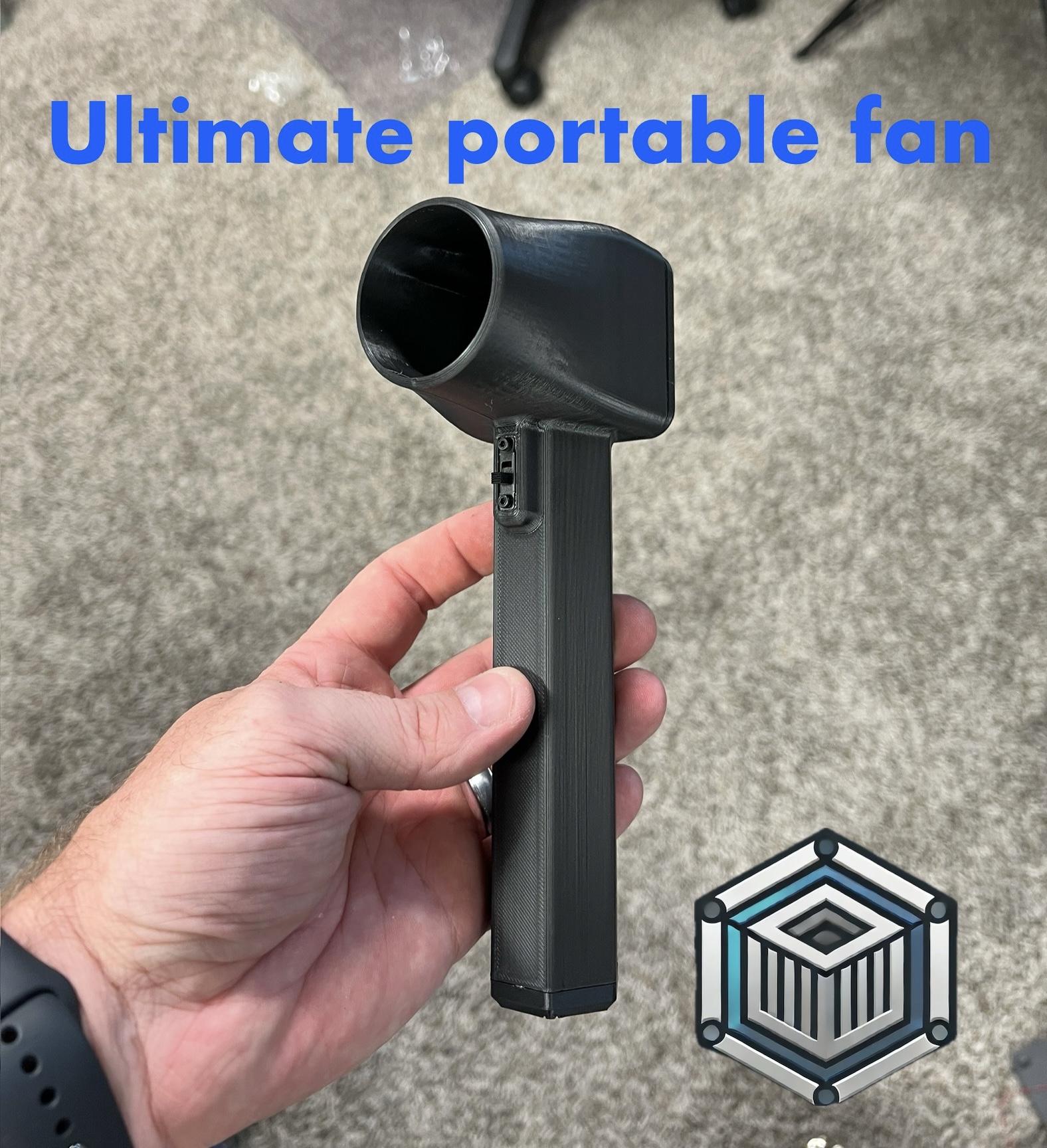 Blow your friends away with this 18650 battery powered handheld fan!