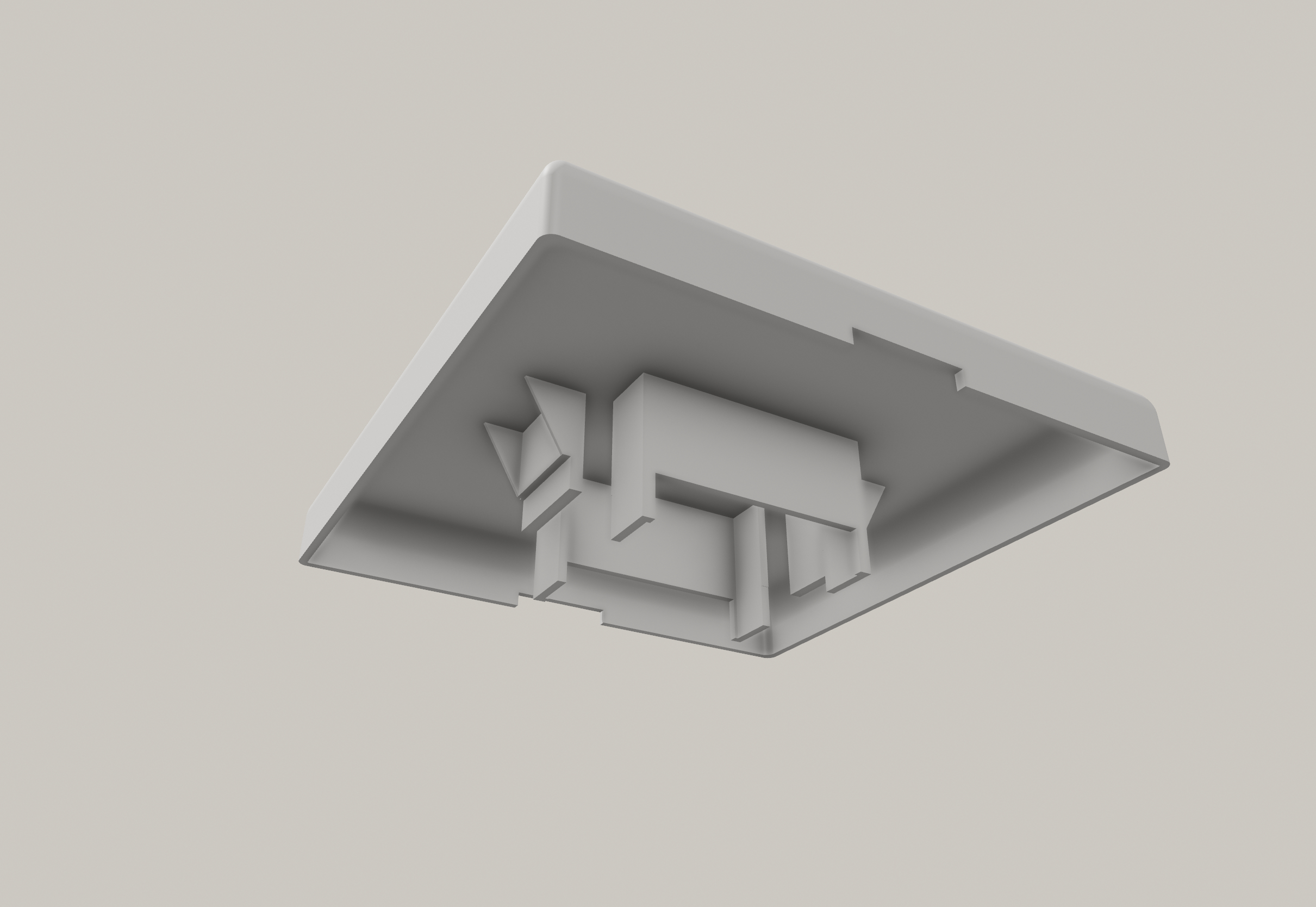 Light switch plate Busch Jaeger (square)