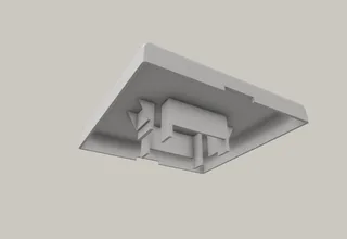 Light switch plate Busch Jaeger (square)