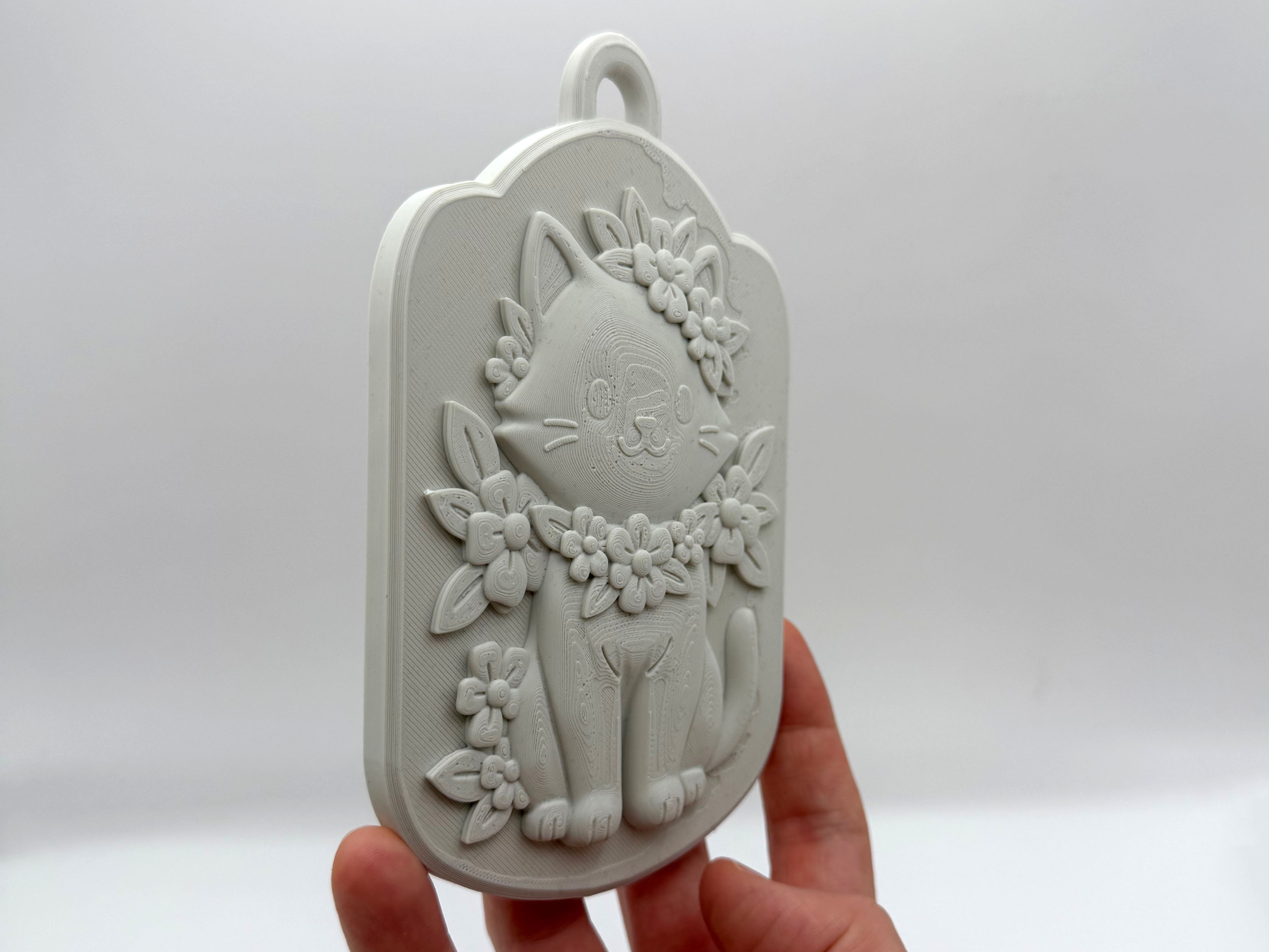 Miniatura 2 do modelo 3D Kitty Wallplate Decor