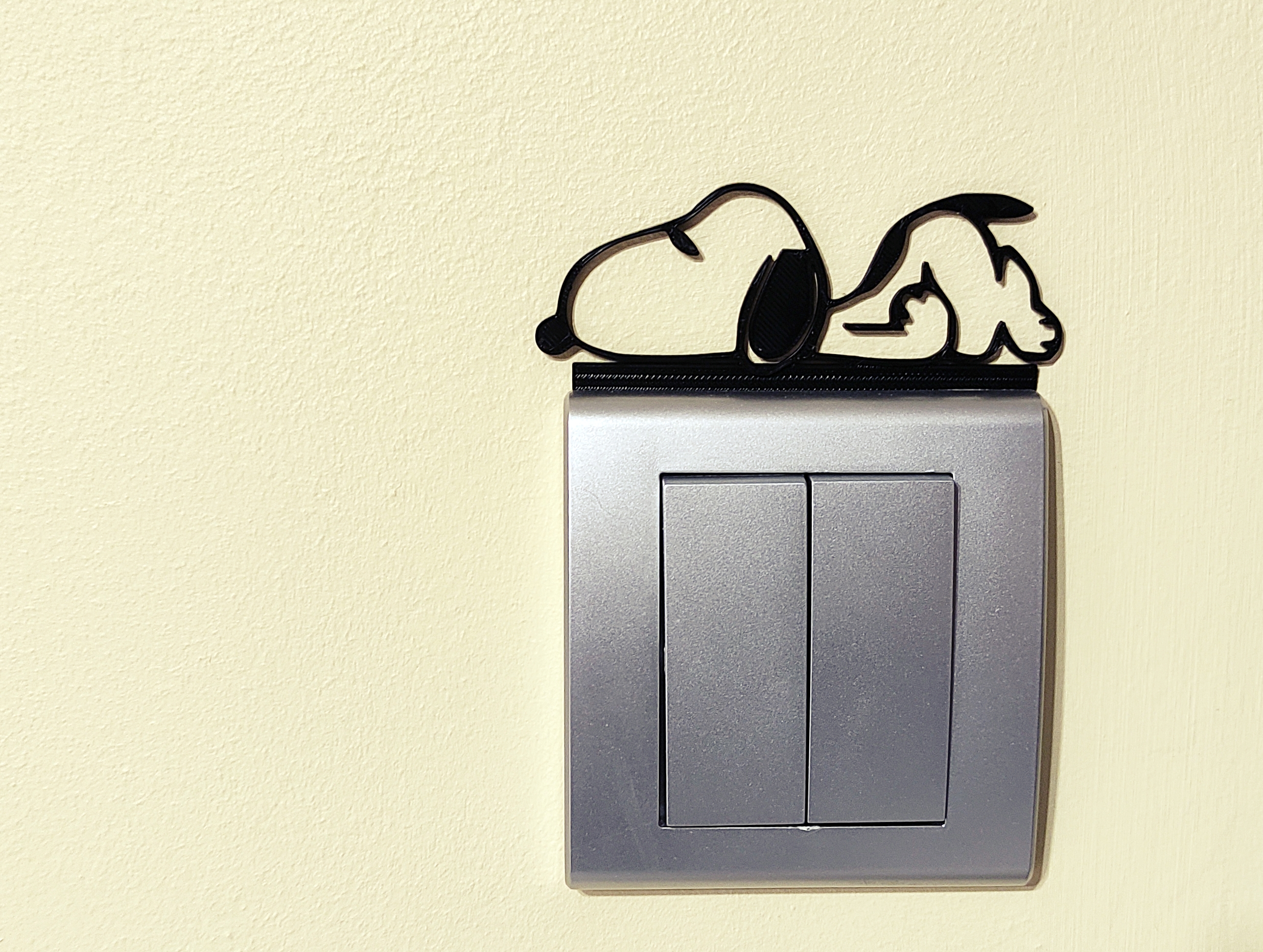 Snoopy Light Switch / Outlet Decoration – 3D Printable Model