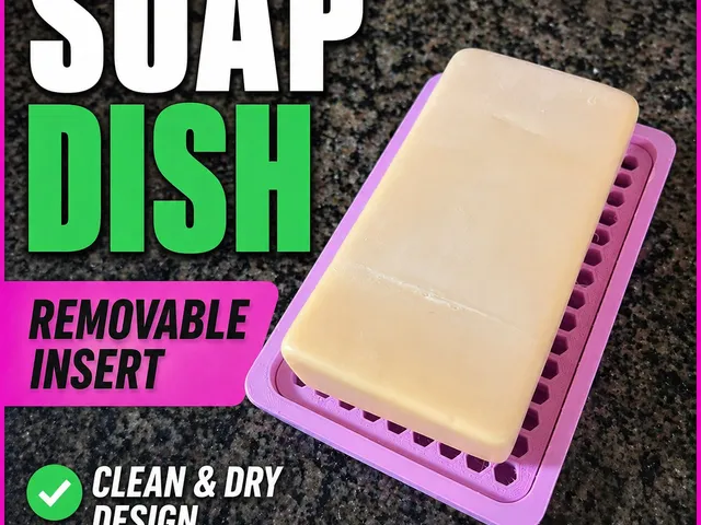 Modular Soap Dish with Removable Airflow Insert