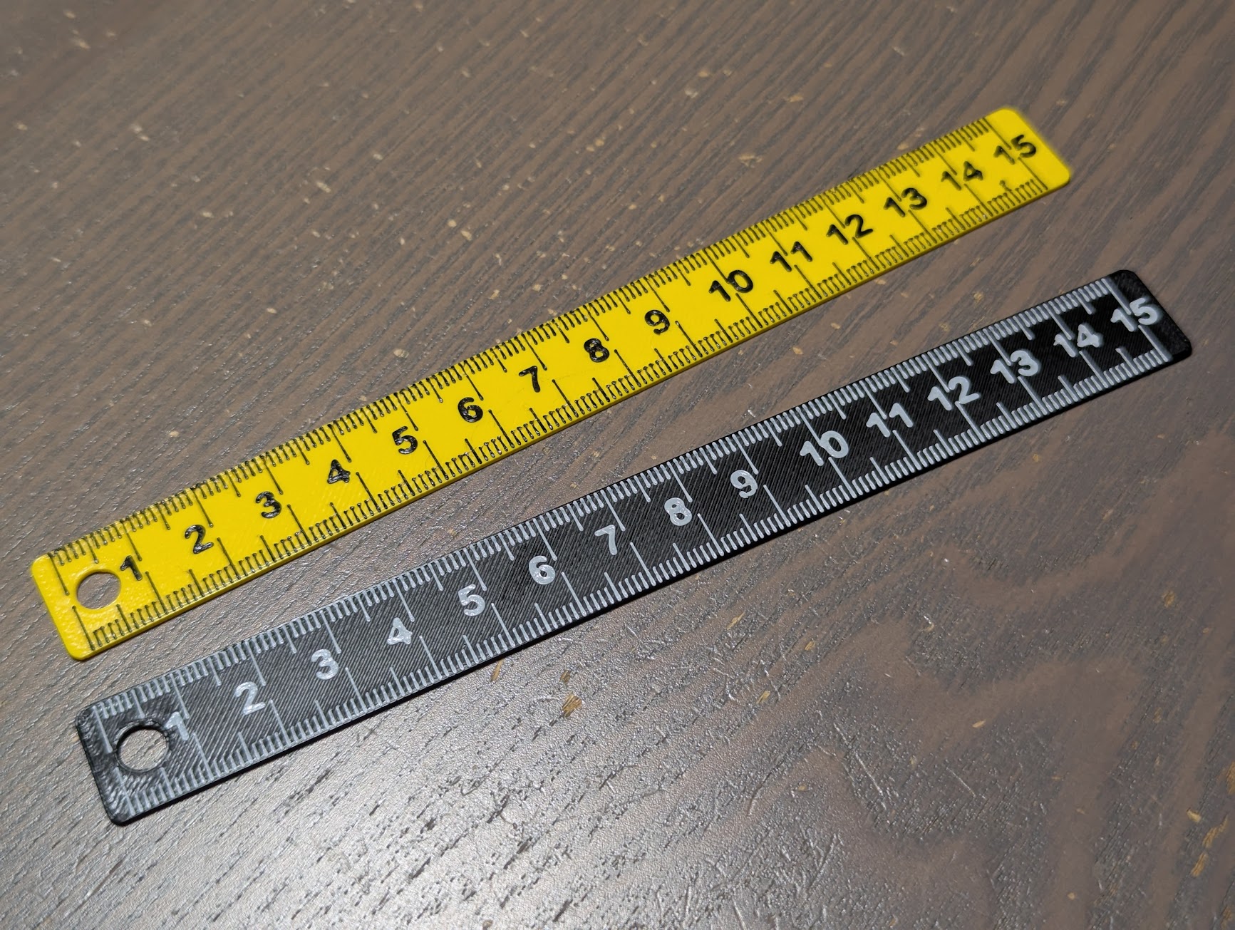 Metric Ruler 15cm/6in with and without zero end