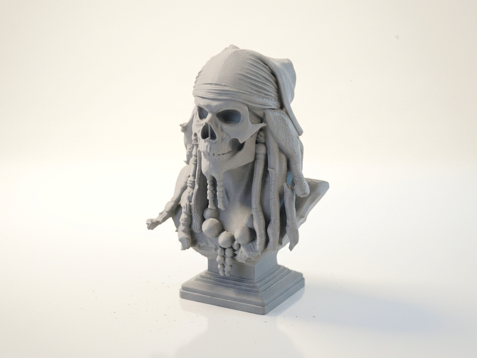 Jack Sparrow Skull Pirate Sculpture 3D Printable