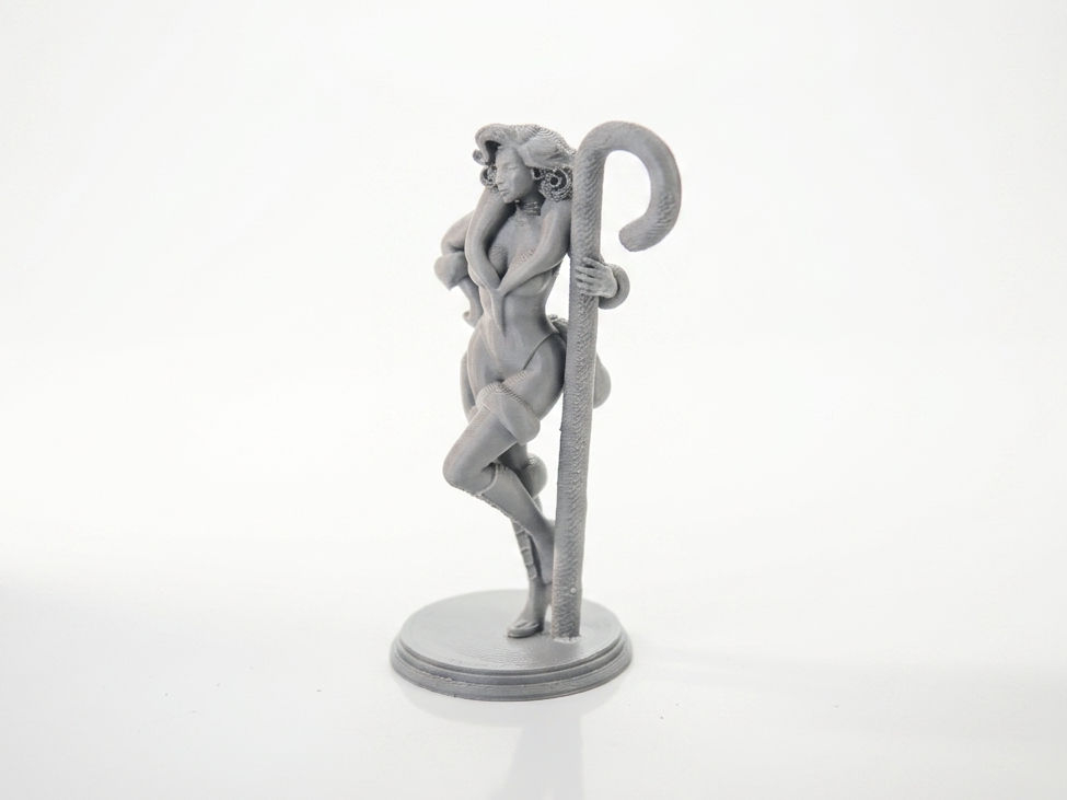 Christmas Candy Cane Lady Figurine Female 3D Printable
