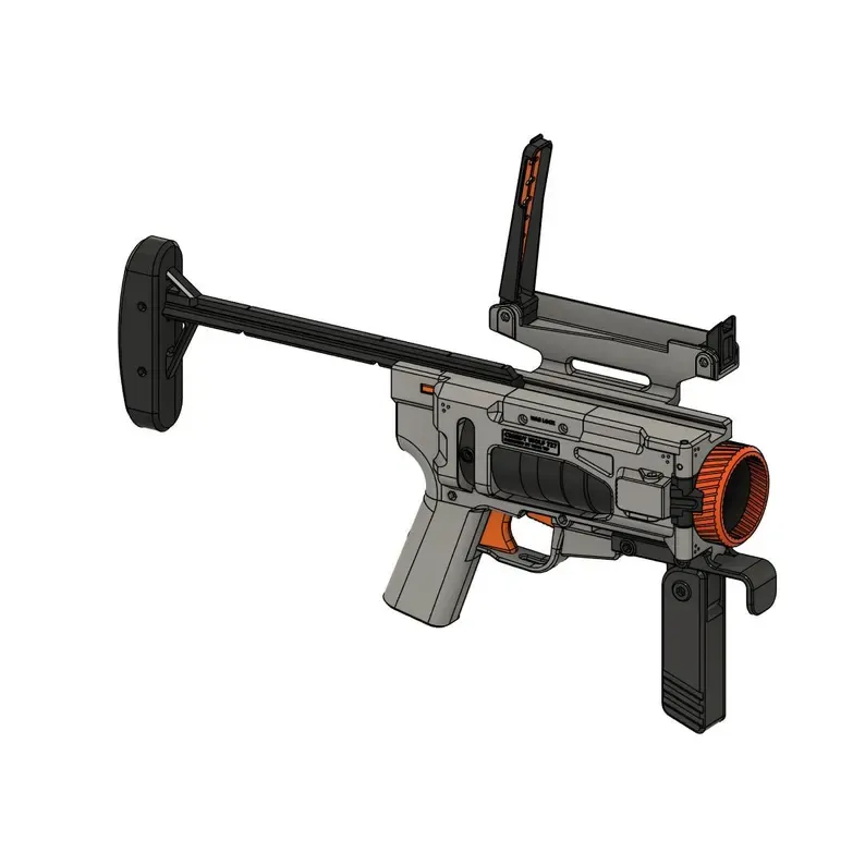 Greedy Wolf 727 (55mm/40mm Grenade Nerf Blaster) *Stl file