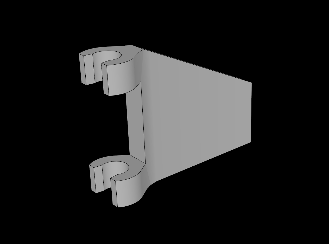Lego Compatible (80324.dat) Flag  2 x  2 Trapezoid with Flared Edge
