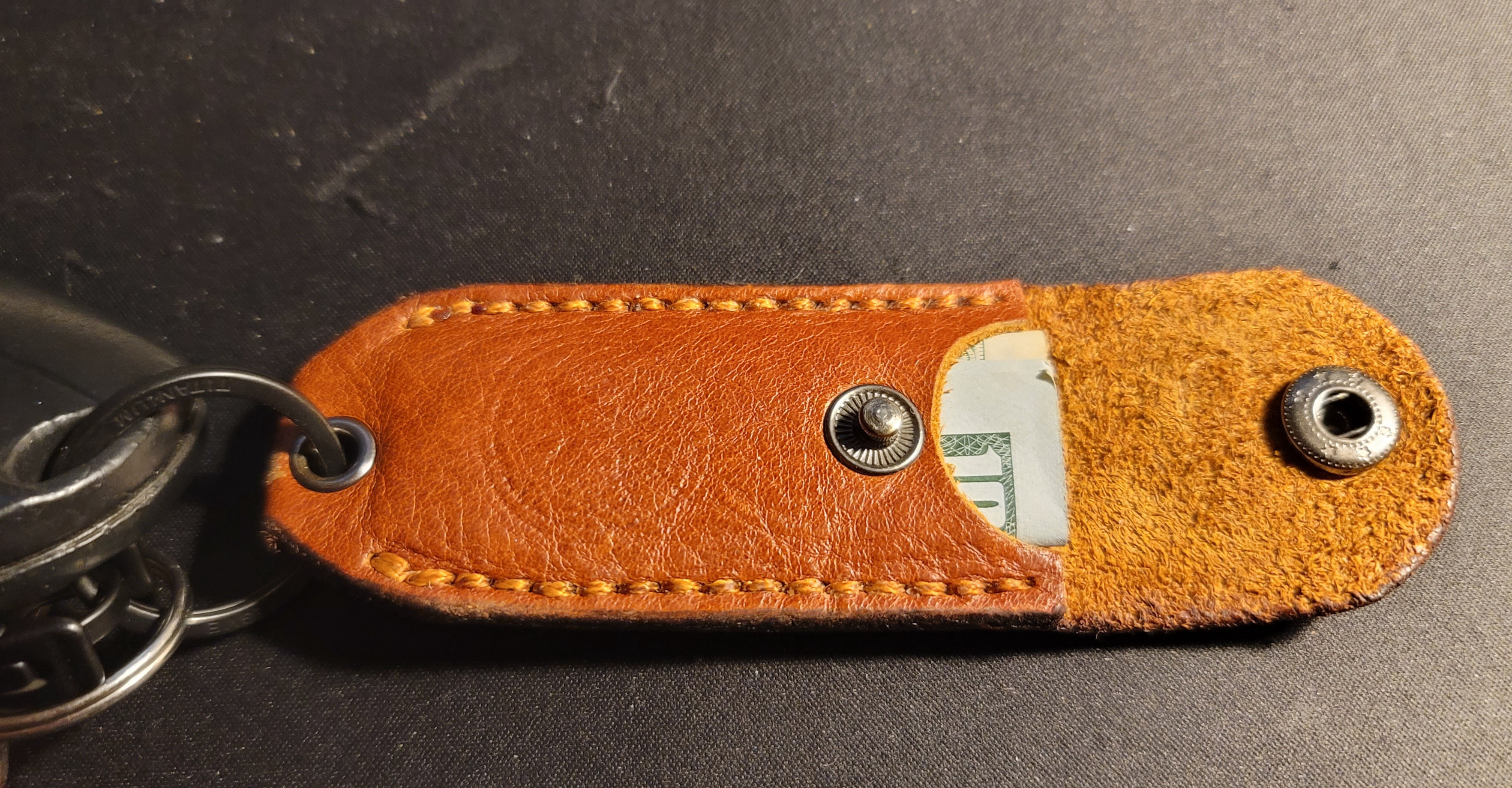 Leather Key Ring Bill Holder Template