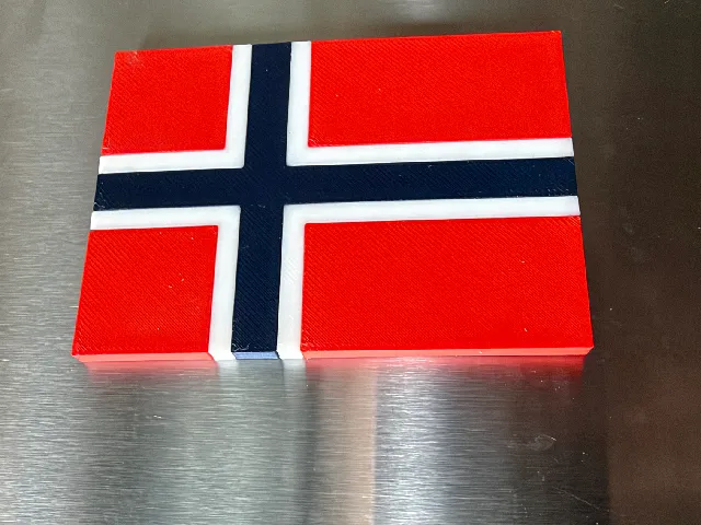 MagFlag: Norwegian Flag Fridge Magnet Multicolor with SVG
