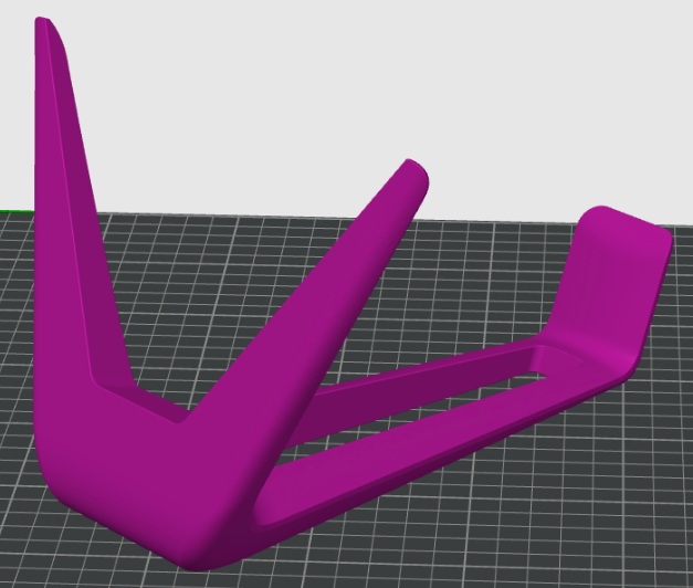 Makerbot headphone stand - easy print remix