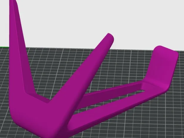 Makerbot headphone stand - easy print remix