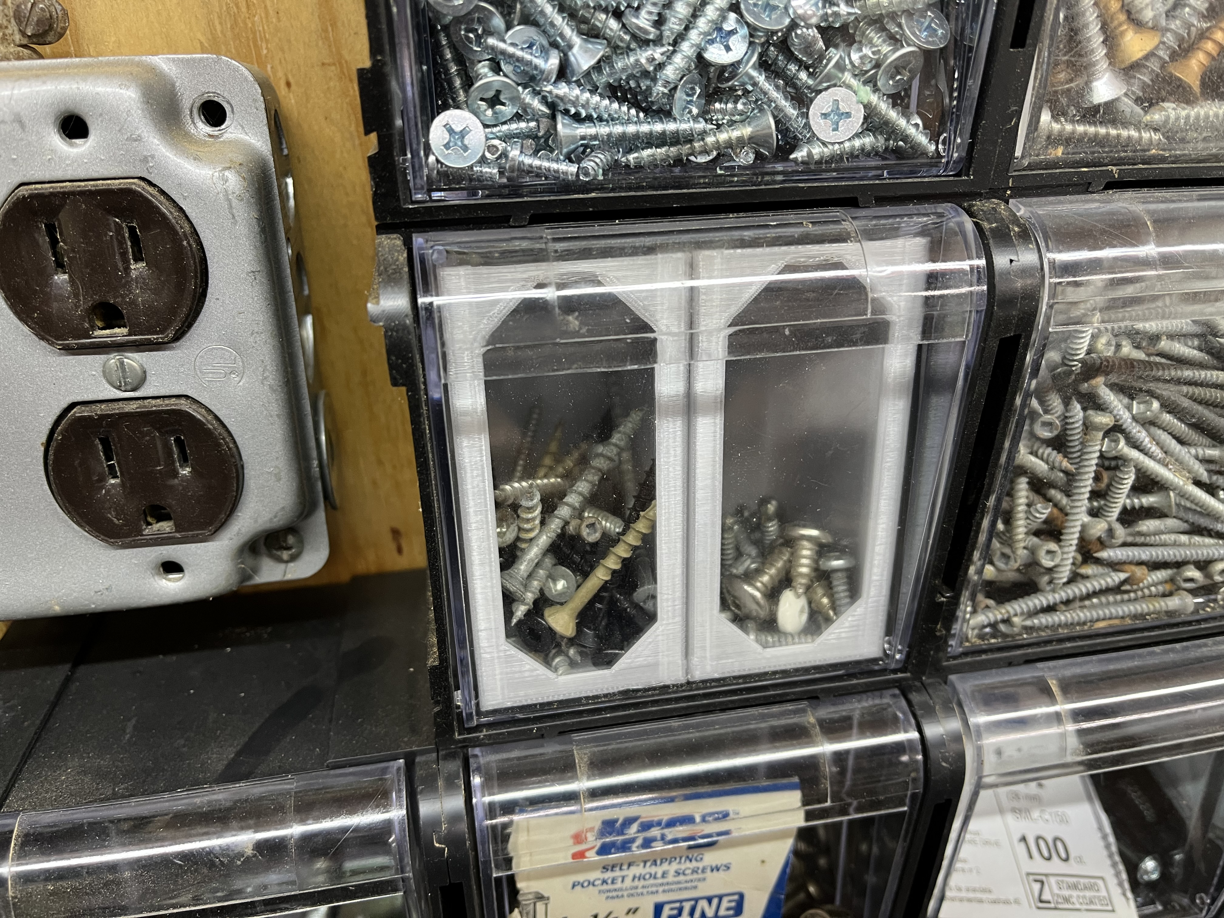 Harbor Freight Stackable Tilt Bin Bin Inserts - Windowed and Windowless