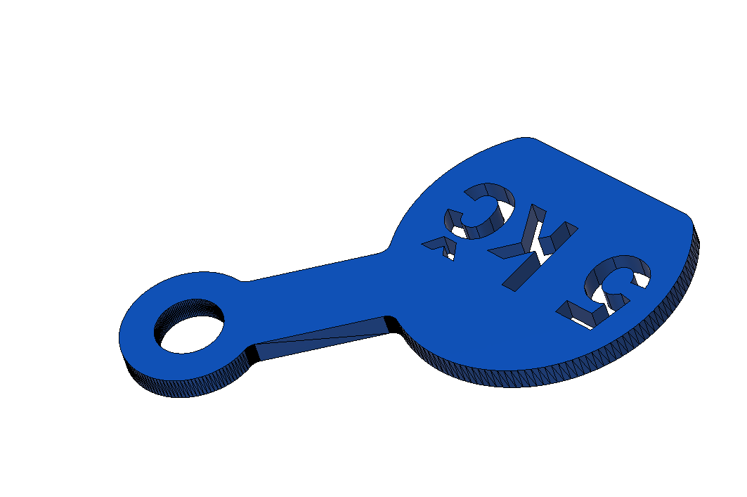5kc cart coin keychain