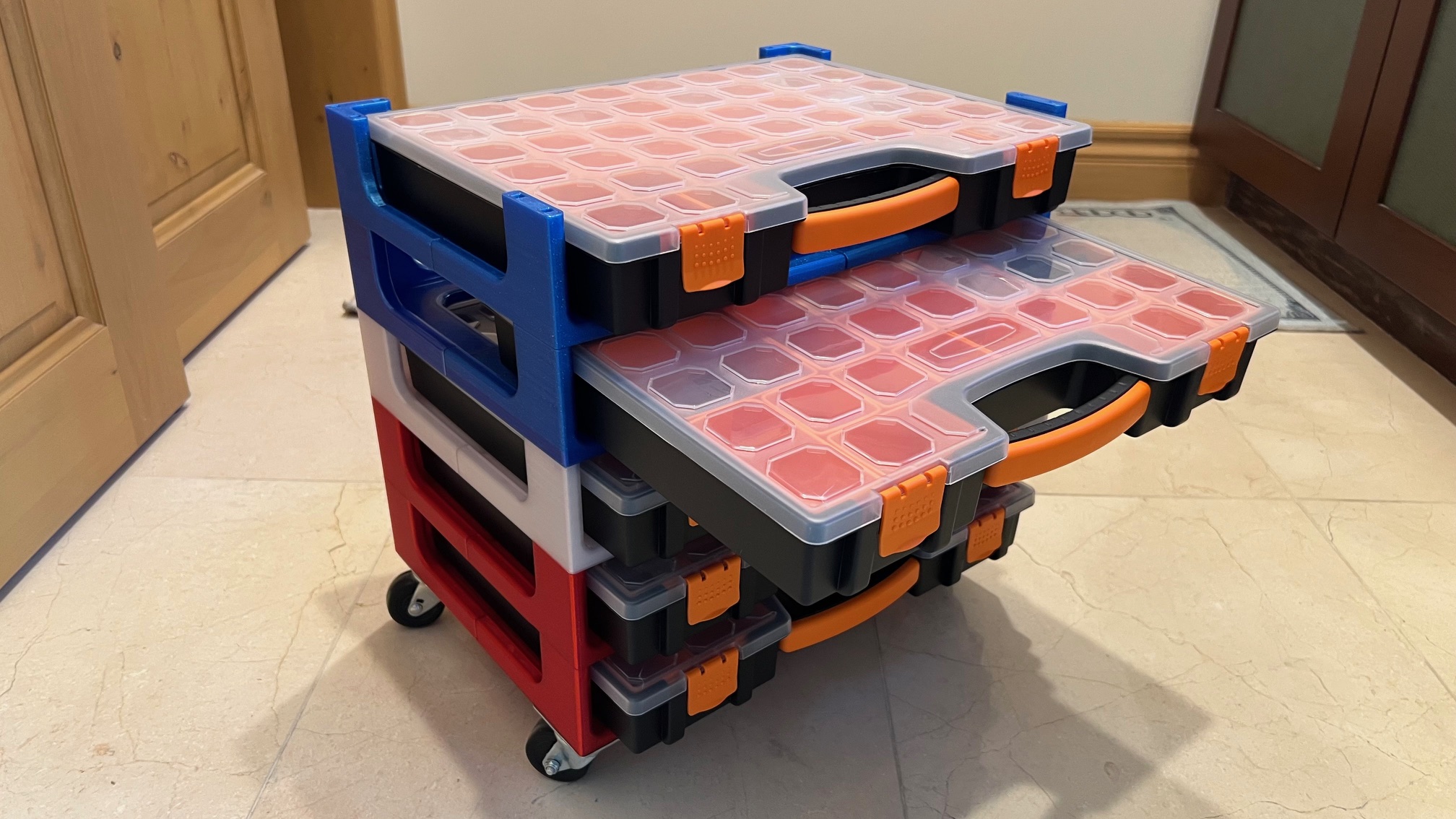 Parts Bin Organizer Rack