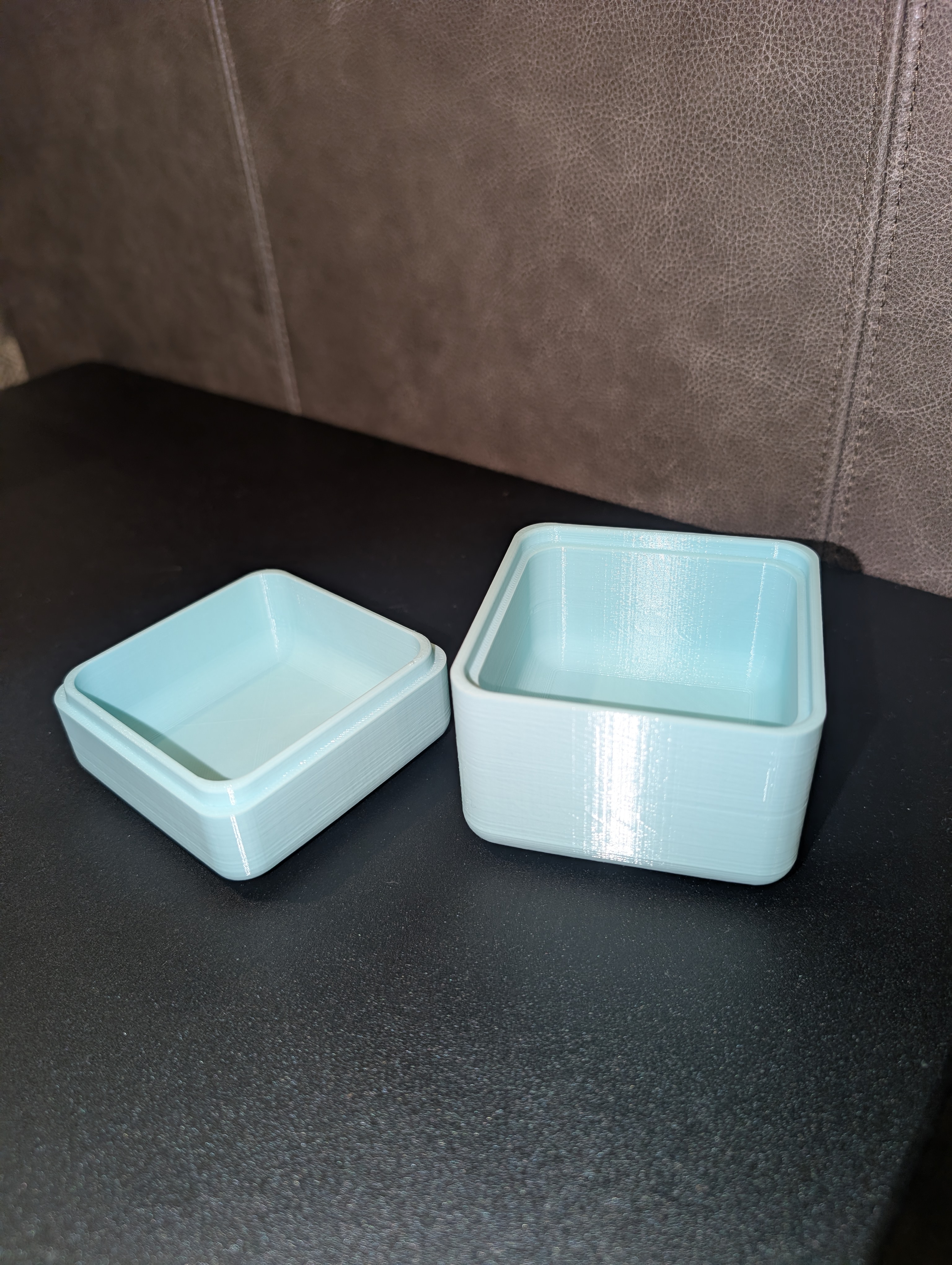 Square Container with Rounded Edges - 8cm x 8cm x 6.5cm inside