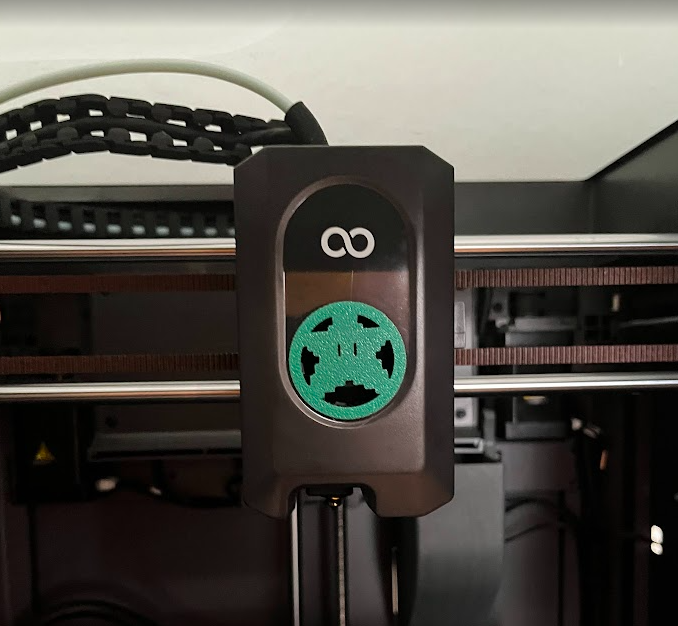 Extruder fan cover for Centauri Carbon - Estrella de Super Mario
