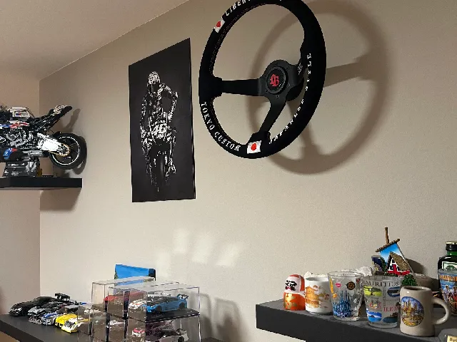Steering wheel wall mount