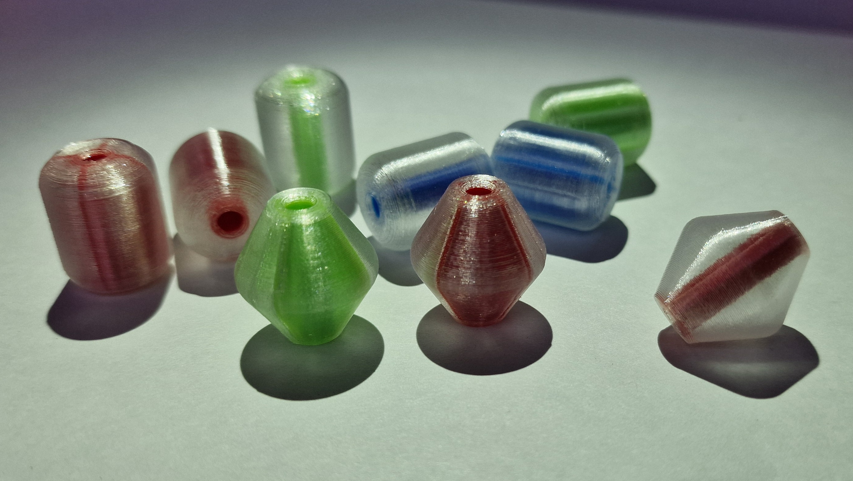 Translucent Coloured Beads
