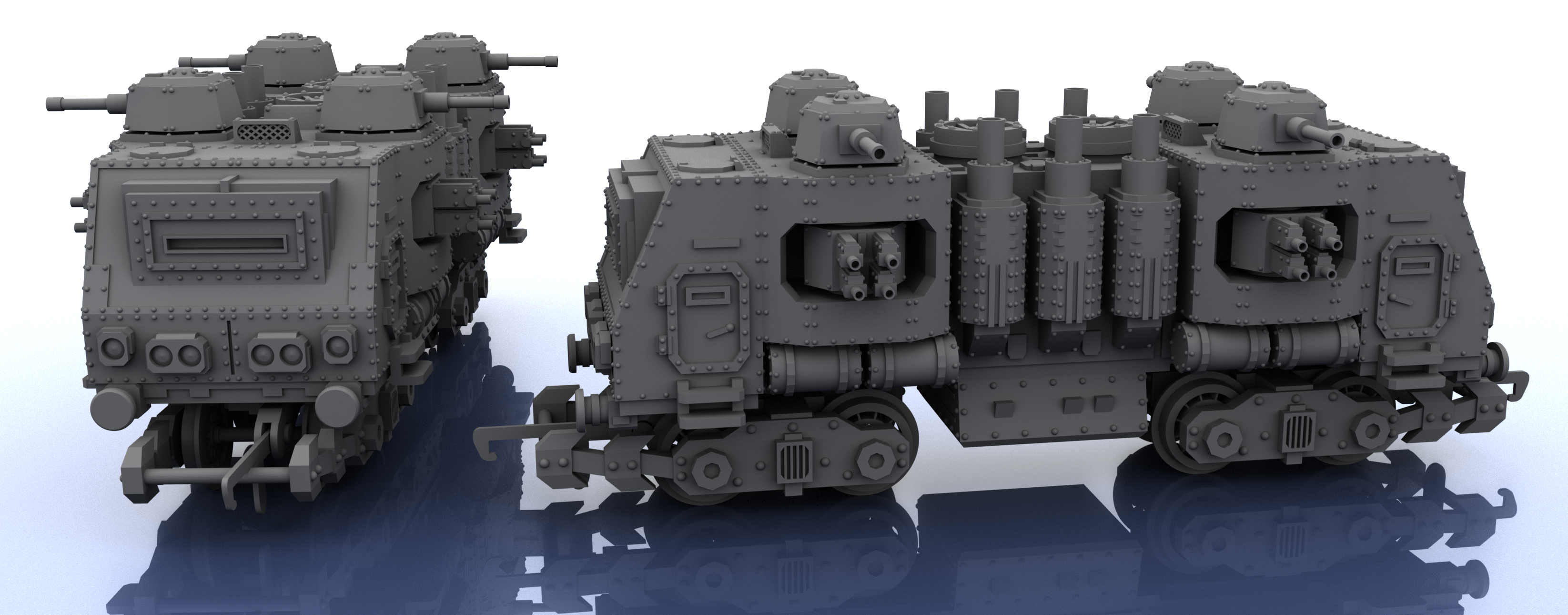 OO Scale Train - 2 Segments - Warhammer Style