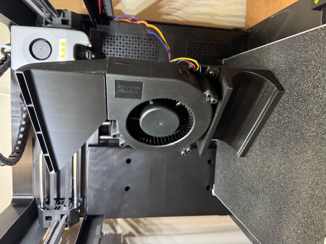 Flashforge Adventurer 5M (AD5M) Auxiliary Fan Base (Thingiverse remix)