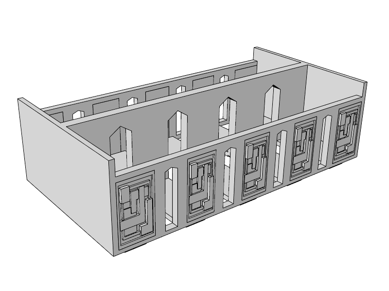 Geometric Arch Large Pen/Pencil Box