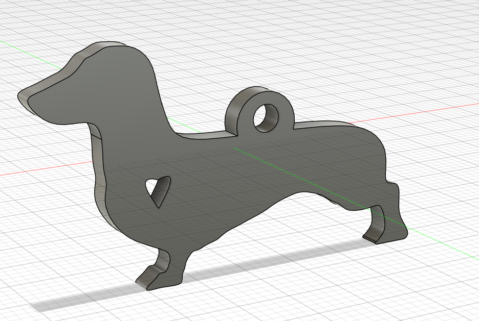 dachshund keychain