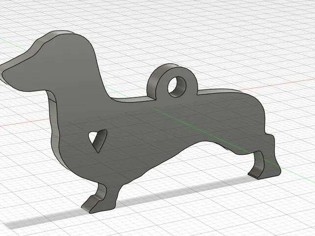 dachshund keychain