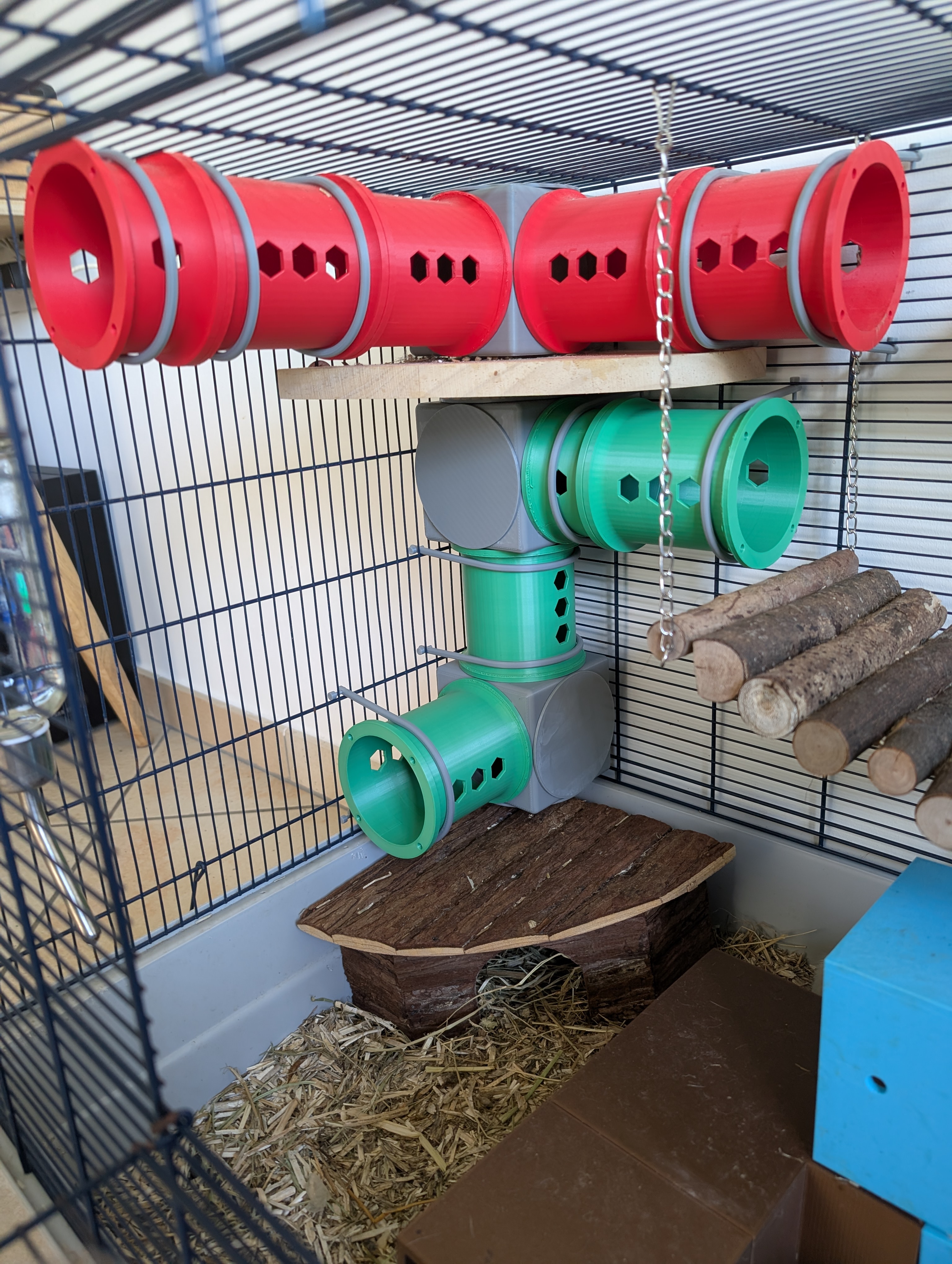 V2 Modular Rat & Rodent HQ - Customizable Tunnel 80 mm