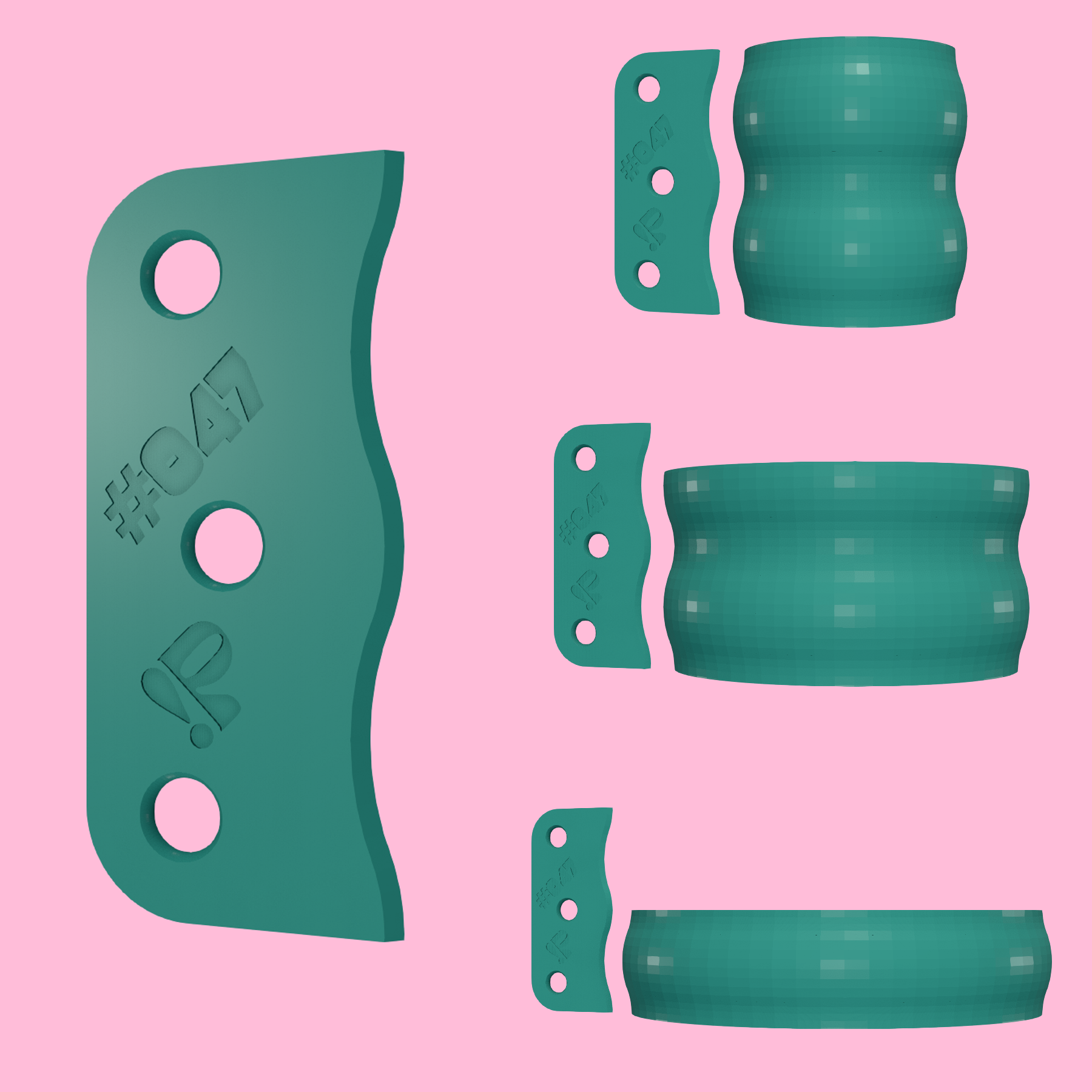 Pottery rib tool #047