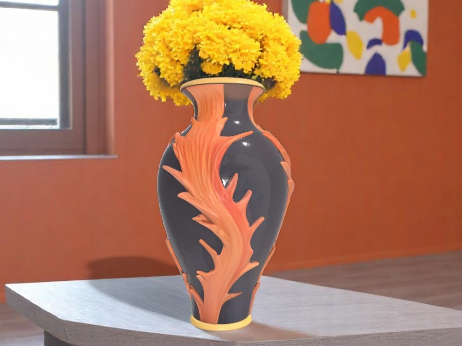 Dancing Flames Vase – Fiery Elegance for Your Home