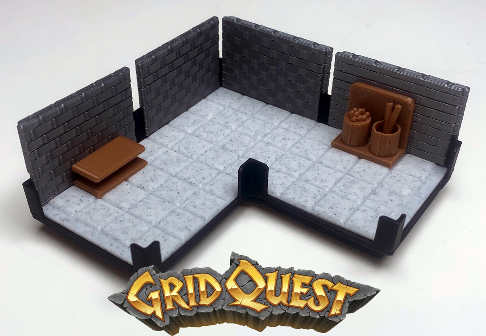 GridQuest SEAMLESS CORNER (The Gridfinity Game)