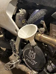 Screwed Husqvarna / KTM Oil Funnel for Offroad Models with Logo