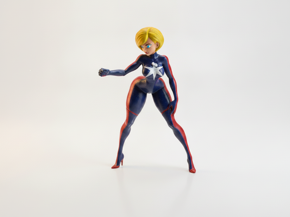 Miss Incredible Figurine Cartoons Animation 3D Printable