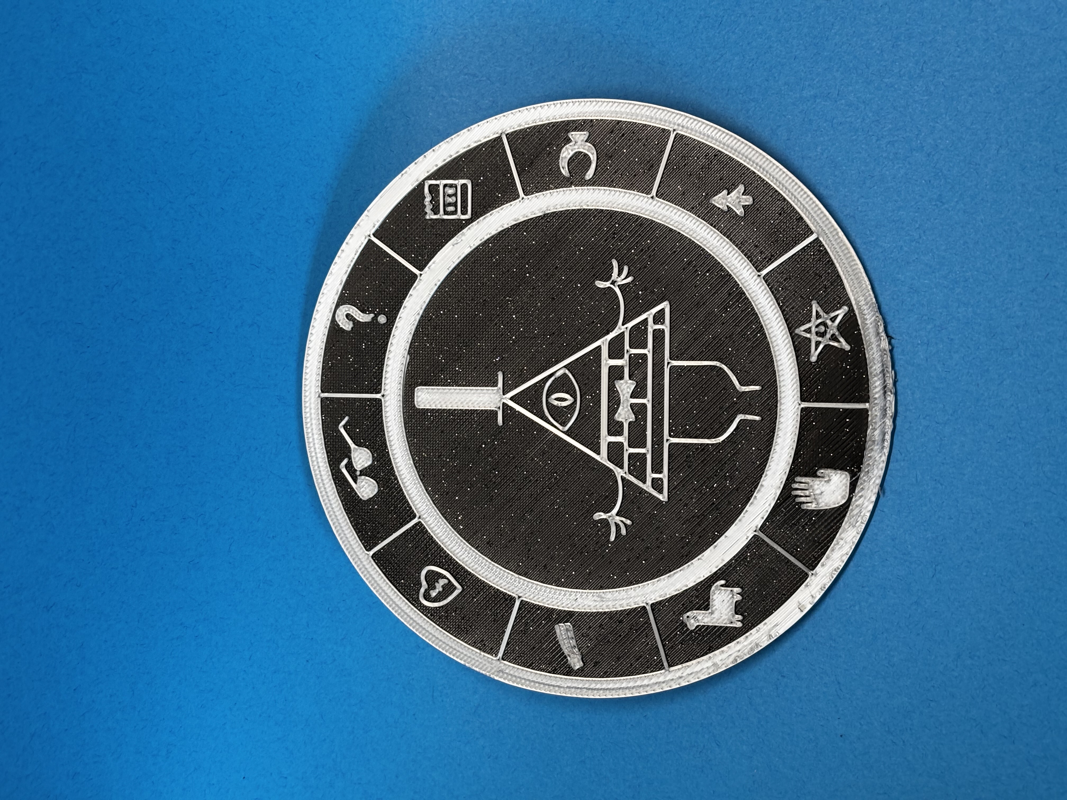 Miniatura 2 do modelo 3D Bill Cipher Coaster