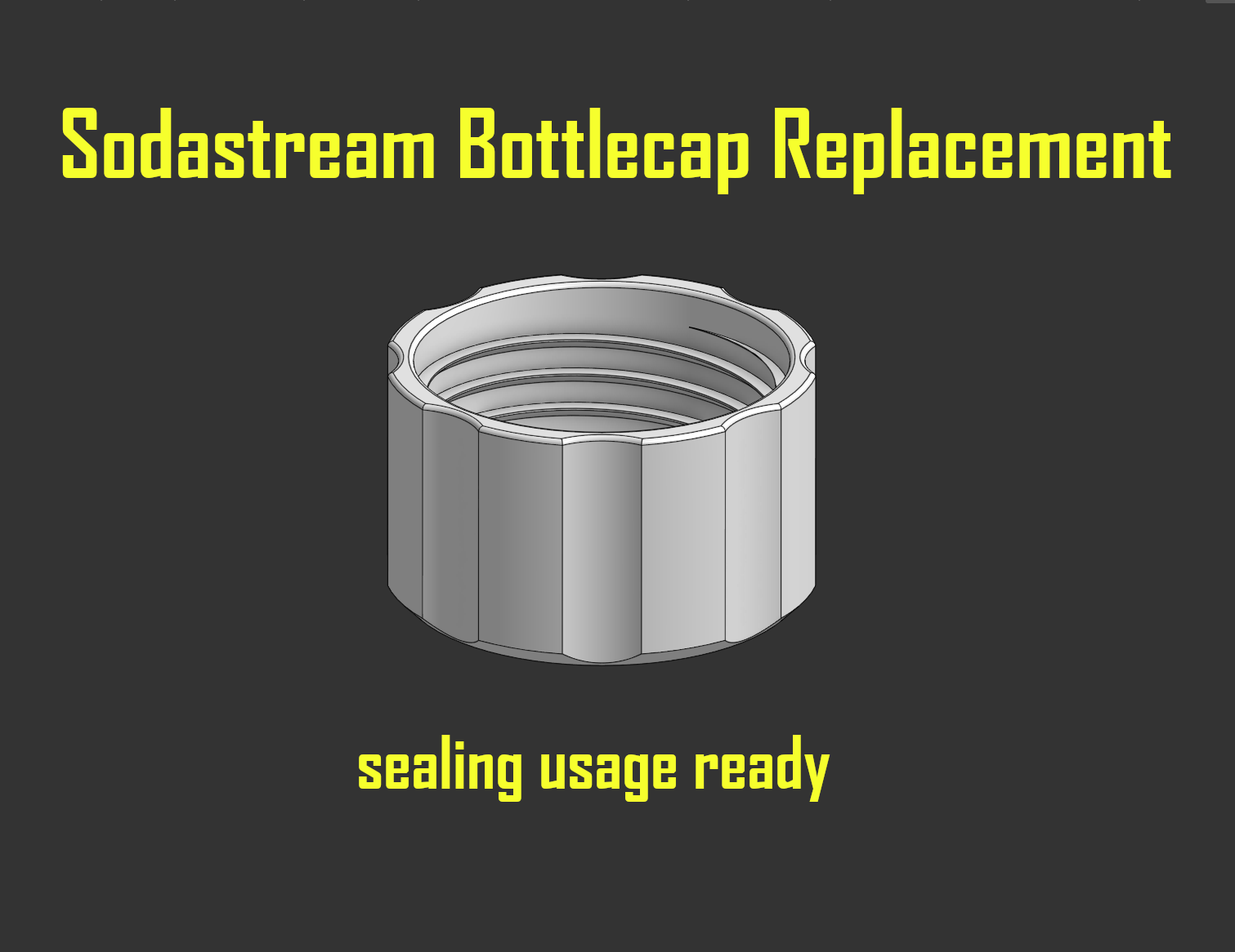 Sodastream Bottle Cap Replacement (Sealed)