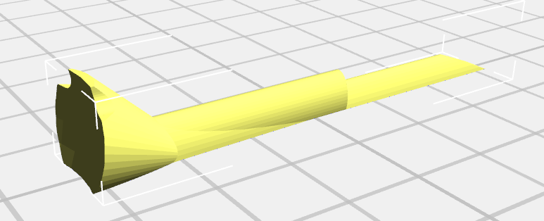 Golf tee fixed height no support no infill 1g