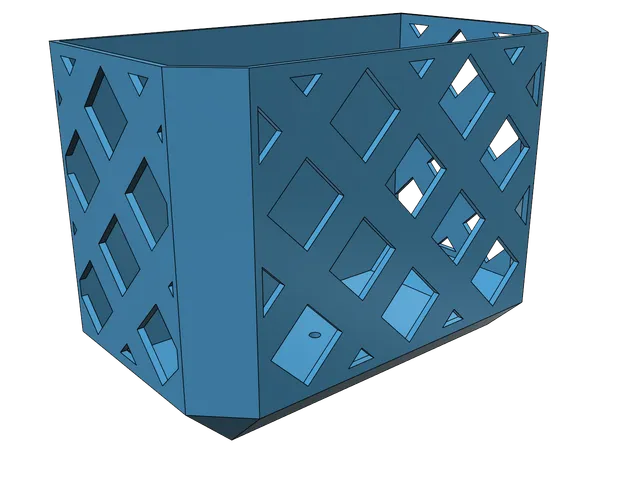 Basket tray rack for fix to wall easy print without support
