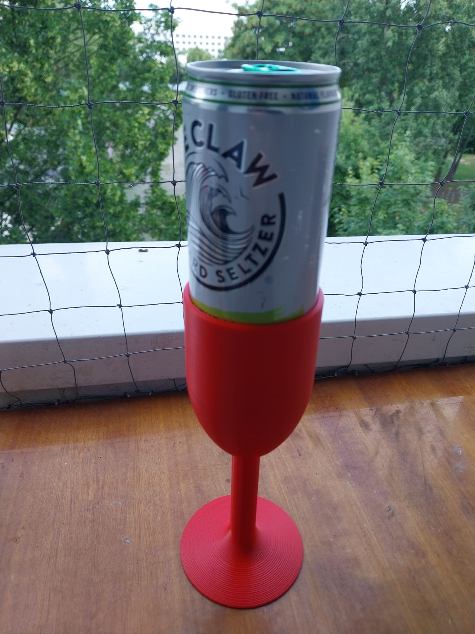 Fancy Wine glass Can Holder