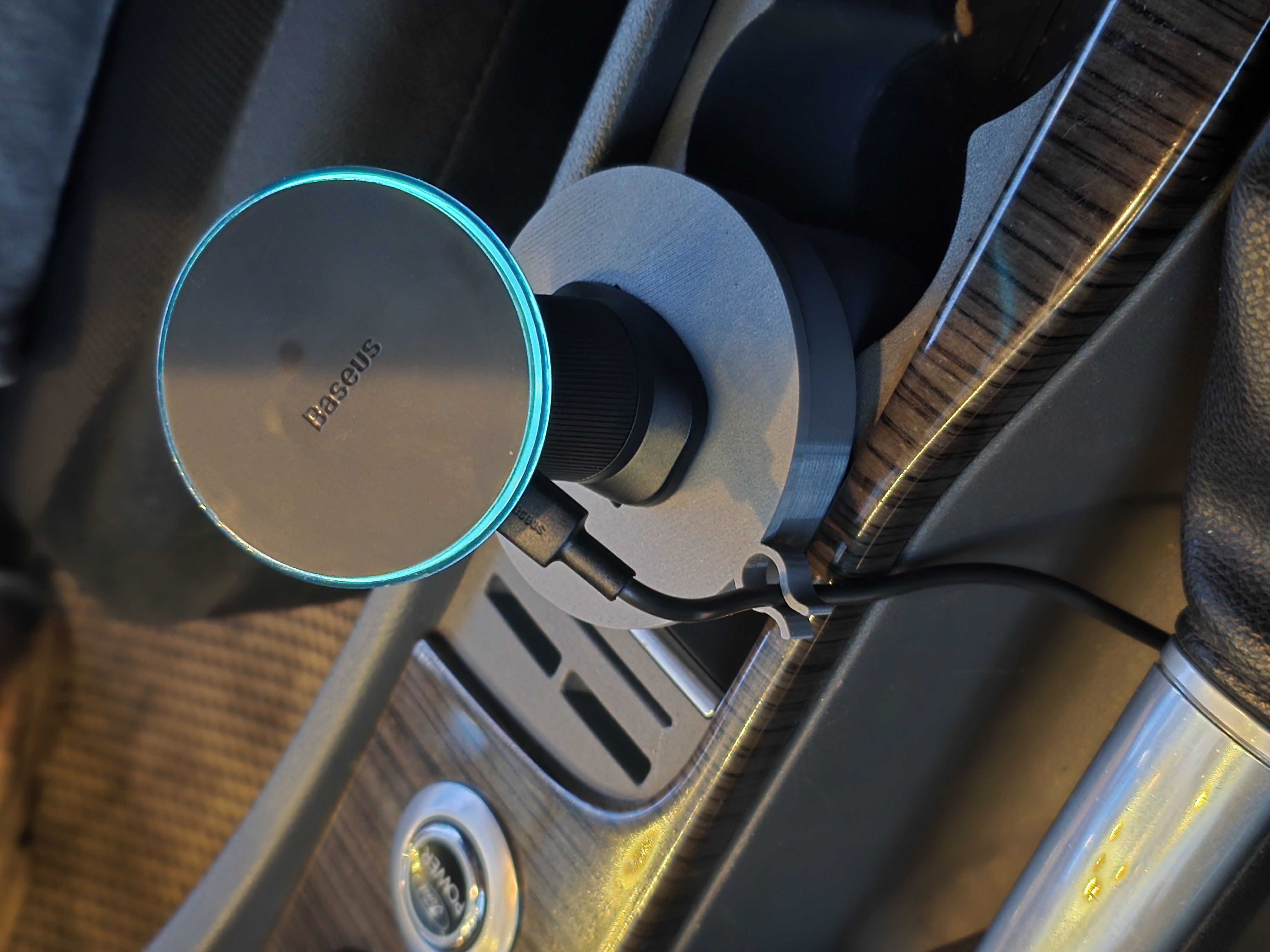 Phone holder adapter for a car cup holder (old)