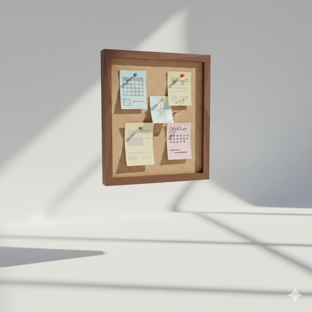 Low Poly Bulletin Board