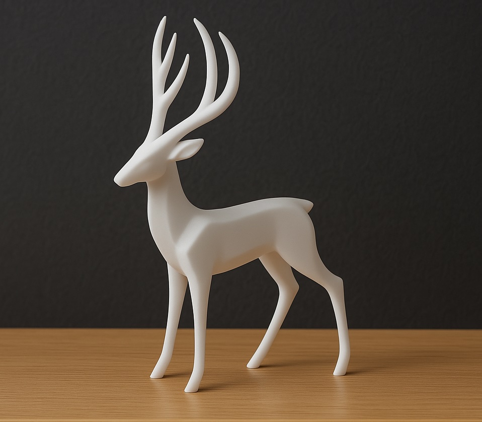 Minimalist Deer Figurine – Modern Nordic Style
