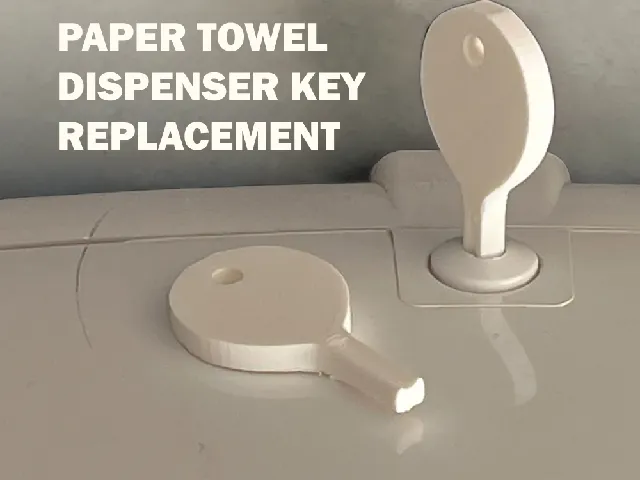 Paper Towel Dispenser Key – Replacement Key for Z-Fold / C-Fold Hand Towel Dispenser