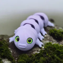 Tardigrade Articulated keychain - 6mm glass eye compatible