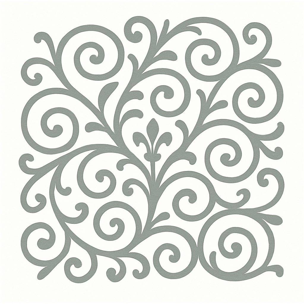 Dekoracja, ornament roślinna w stylu klasycznym/ Floral decoration, ornament in Classic Style